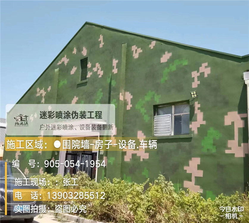 杨浦外墙数码迷彩漆施工报价清单（100㎡标准墙面测算）